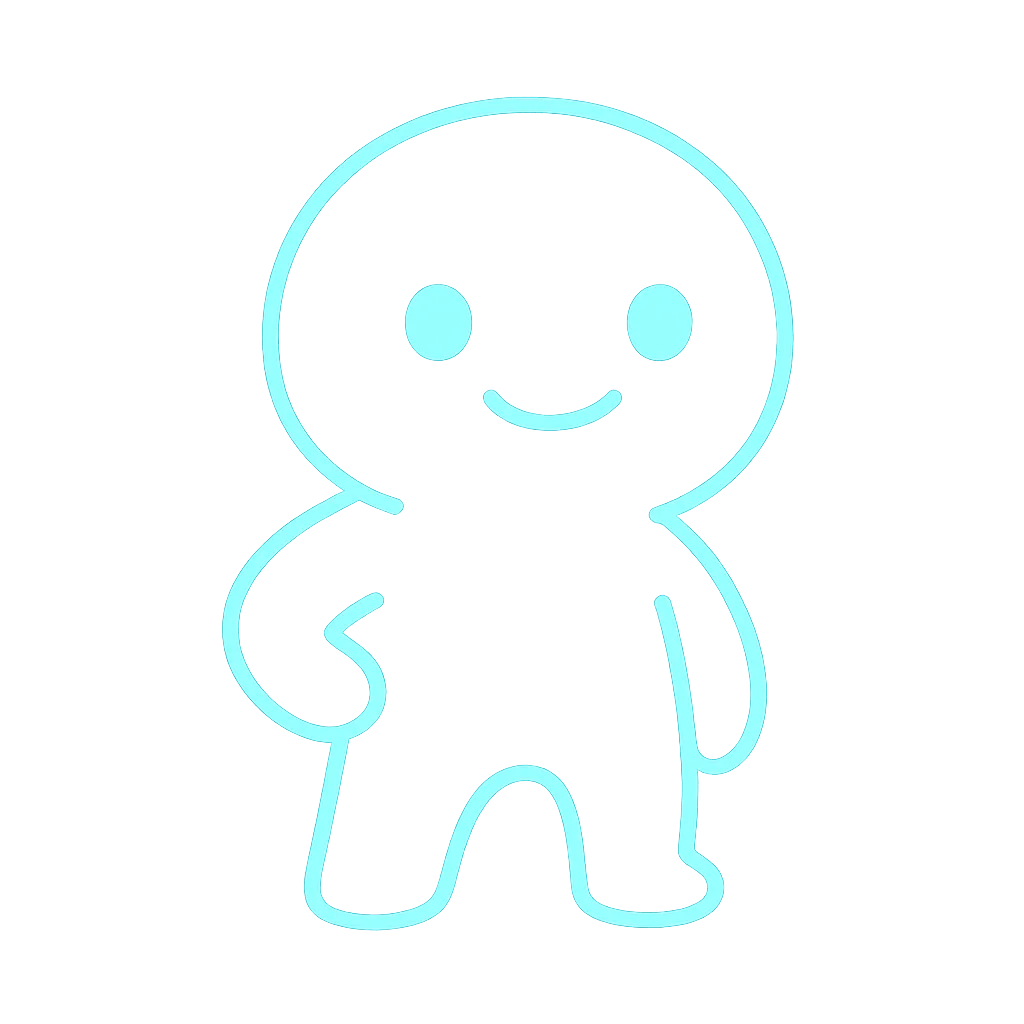 Petit personnage néon